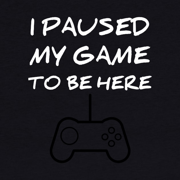 I paused my game to be here by houssem